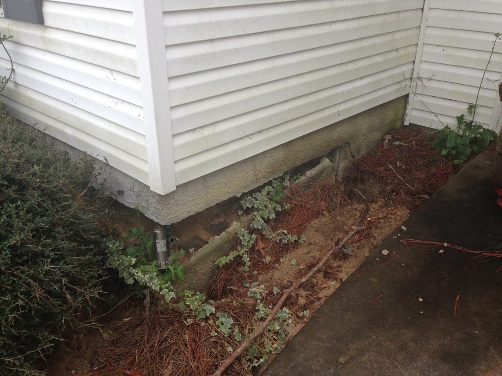 building foundation water damage