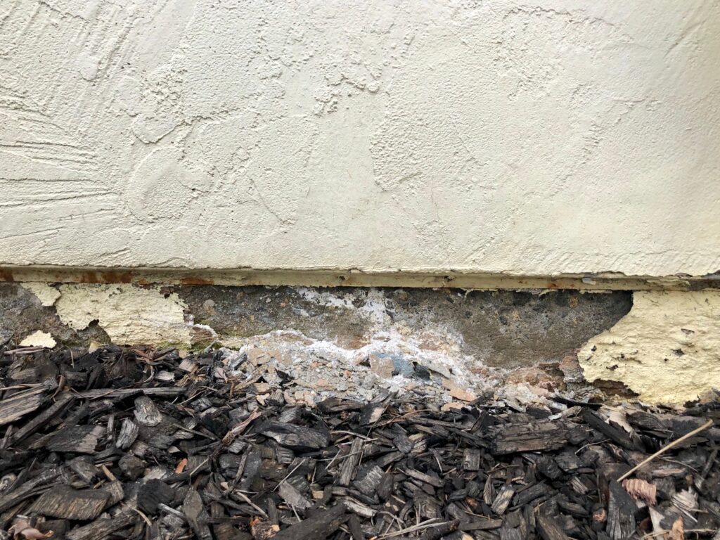 Hydrostatic pressure causing foundation wall cracks in residential basement
