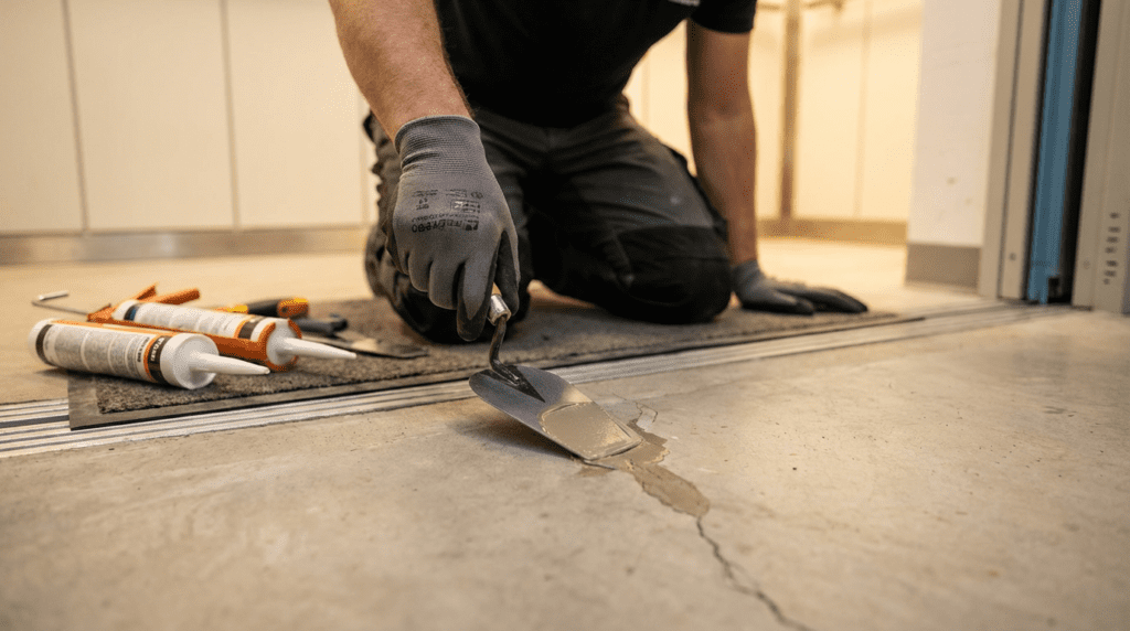 elevator-pit-crack-repair